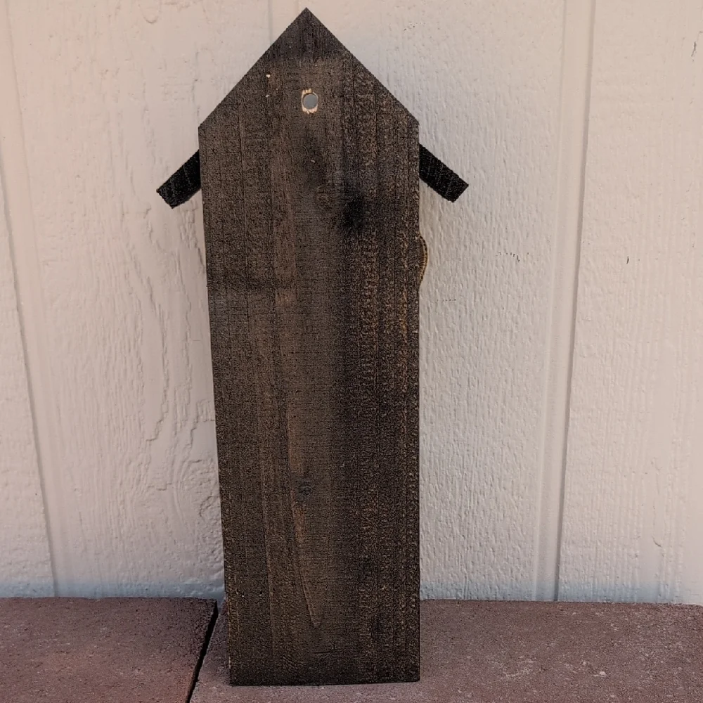 Rustic Wooden Handcrafted Bird Feeder Teapot Blue Bird Cafe - Picture 6 of 16